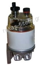 Fuel water separator filter SFR12P3FW with bowl [SFR12P3FW]